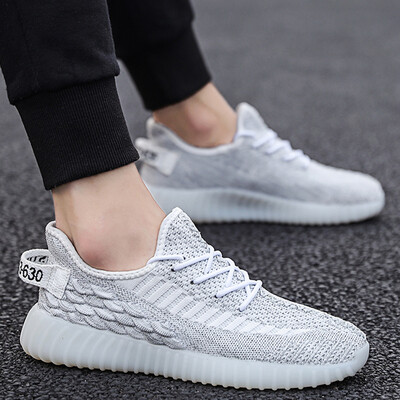 

2019 new summer simple white shoes mens sports&leisure running tide shoes mesh breathable shoes mens shoes