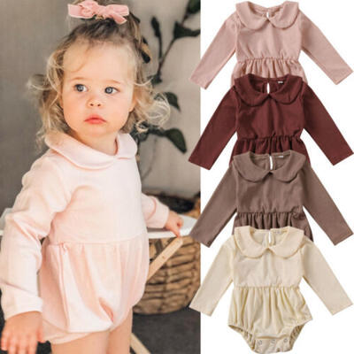 

CA Newborn Baby Girl Winter Clothes Knitted Romper Jumpsuit Bodysuit Warm Outfit