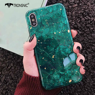 

TRONSNIC Glitter Phone Case for iPhone 7 8 Plus Green Purple Case Gold Foil Red Luxury Cover Fashion