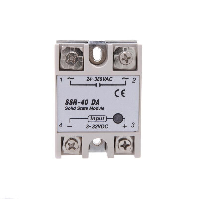 

24V-380V 40A SSR-40 DA Solid State Relay Module for PID Temperature Controller 3-32V DC To AC