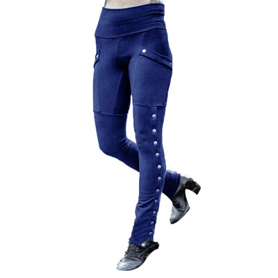 

Women High Waist Casual Skinny Leggings Pants Stretch Rivet Pencil Trousers