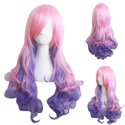 

Gobestart Natural Colorful Long Straight Synthetic Wig Full Wigs For Women Heat Friendly