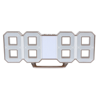 

〖Follure〗Modern Digital LED Table Night Wall Clock Alarm Watch 24 Or 12 Hour Display Gold