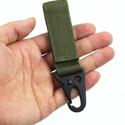 

〖Follure〗High Stength Nylon Military Key Hook Webbing Buckle Hanging Belt Carabiner