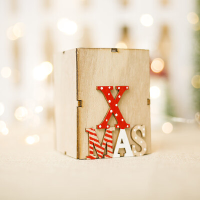 

〖Follure〗Christmas Creative Gifts Decoration Mini Wooden Candlestick Home Decoration A