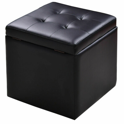 

158" Square Hinge Top Storage Box Ottoman