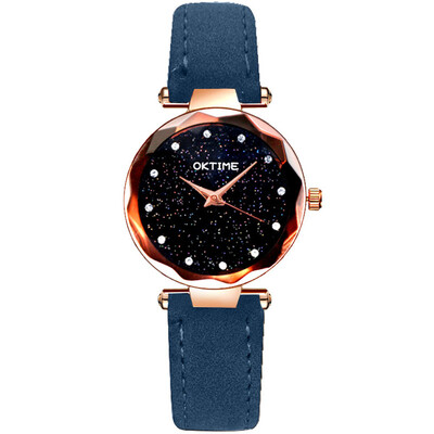 

Women Watches Luxury Ladies Magnetic Starry Sky Clock Fashion Diamond Female Quartz Wristwatches Leather Strap zegarek damski