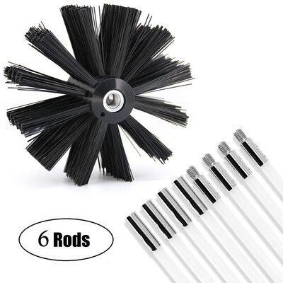 

〖Follure〗Dryer Duct Cleaning Kit Lint Remover Extends Up To 12 Feet Synthetic Brush Head