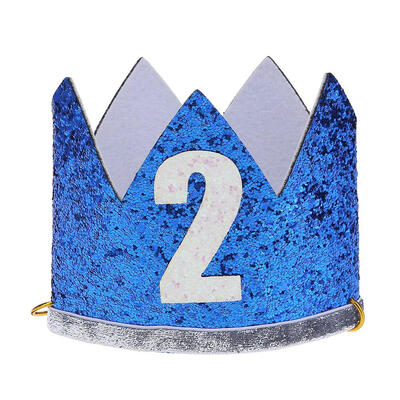 

Glitter Baby Gold Stamping Crown Headband Kid Birthday Party Hairband Decor