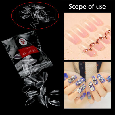 

〖Follure〗Transparent Pen Tip Nail Piece To Nail Piece 500 Pieces Bagged Fake Nail