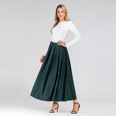 

Roseonmyhand Womens Autumn And Winter Solid Color Fashion Skirt High Waist Skirt