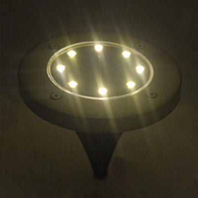 

126 X 115cm Waterproof Underground Light 8 LED Solar-powered Path Lighting