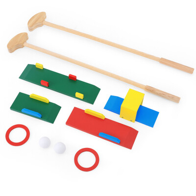 

Wooden Childrens Golf Club Toy Set Indoor Boy Baby Kindergarten Outdoor Fitness Sports Toy Kids Birthday Gift