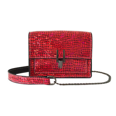 

Women Shoulder Bag Laser Leather Crossbody Bags Messenger Chain Sling Purse
