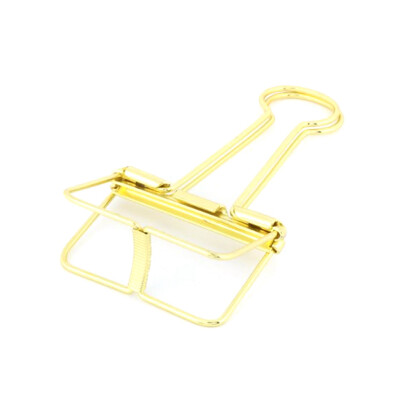 

Novelty Solid Color Hollow Out Metal Binder Clips Notes Letter Paper Clip Office Supplies