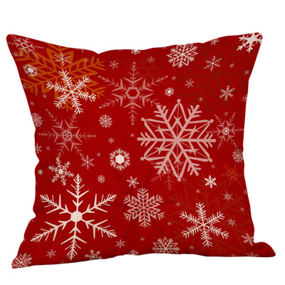 

Tailored Christmas Pillow Case Glitter Cotton Linen Sofa Throw Cushion Cover Home Decor