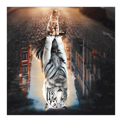 

5D DIY Full Drill Diamond Painting Tiger Cross Stitch Embroidery Mosaic Kit