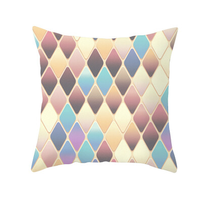 

〖Follure〗Geometric Print Polyester Square Pillow case Sofa Throw Cushion Cover Home Decor