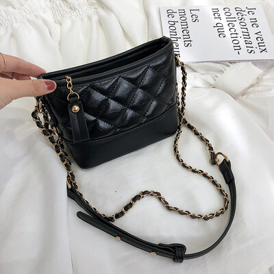 

Advanced sense bag foreign air bag 2019 new Korean version of the rhombic chain shoulder bag female small bag texture Messenger bag