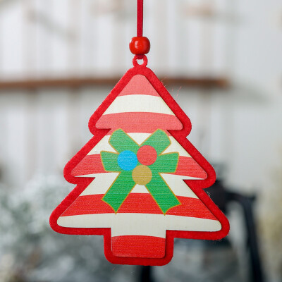 

Tailored Christmas Wooden Pendant Creative Small Hanging Ornaments Decorations