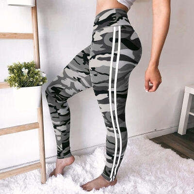 

Fashion Women Yoga Mid Waist Sports Gym Workout Running Pants Fitness Elastic Leggings