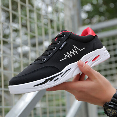

2019 new summer mens shoes trend Korean version of mens tide shoes summer canvas casual shoes small white shoes shoes