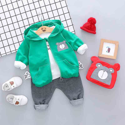 

Autumn Baby Boy Girl Long Sleeve Letters T-shirt Hoodie Cartoon Sweatshirt Trousers Casual Outfits