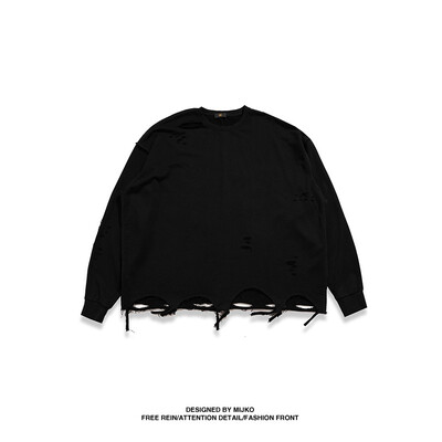 

MIJKO Mens Wear New Autumn Products Reverse Wear Workmanship High Street Cave Mens&Womens Neutral Knitted Sweaters