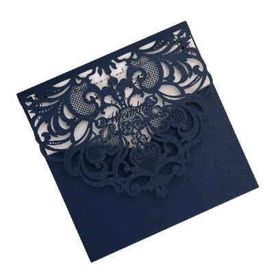 

10Pcs Pearl Paper Floral Invitation Cards Invitation Holders for Wedding Birthday Party Anniversary