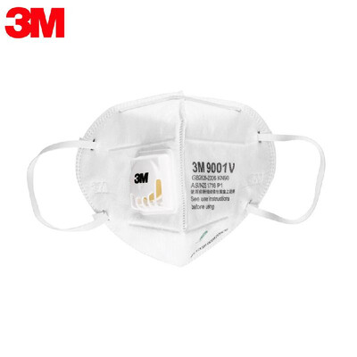 

3M 9001V 25 Pieces Particulate Respirator KN90 Masks with Breathing Valve Aganist PM25 Smog-proof Dust-proof Mouth-muffle Individ