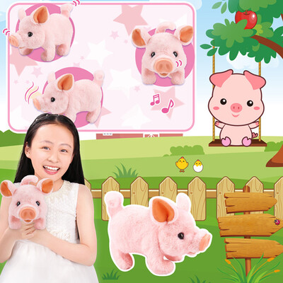 

YIWULACute Walking Pet Pig Electric Toy Soft Gift Plush Pig For Kids