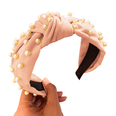 

Women Korea Style Kawaii Hair Accessories Girl Crown Flower Hairbands Head Wrap Colorful Pear Knot Headbands