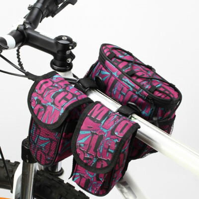 

mountain bicycle tube bag four-in-one bicycle bag faucet handlebar bag bicycle saddle bag 3 Color