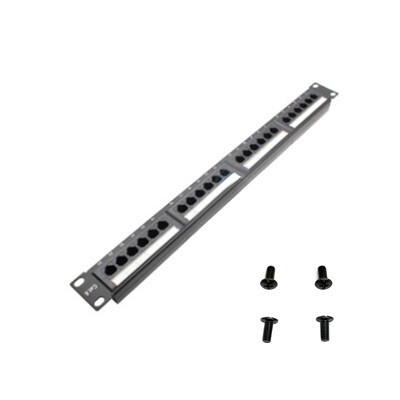 

24 Ports Cat6 Unshielded Distribution Frame Wallmount Rackmount Patch Panel Ports Cable Network Applications