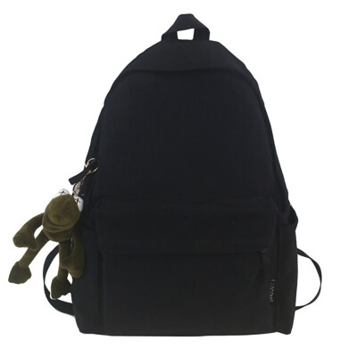 

Ins ugly cute female Korean high school university birthday department simple campus antique backpack bag pendant
