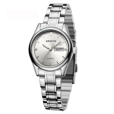 

RM Fashion Trend Womens Watch Calendar Monochrome Dial Steel Belt Quartz Watch