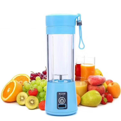 

Portable Multi-functional Juicer Cup USB Rechargeable Juice Blender Mini Fruit Mixer Squeezer with 2 Sharp Blades