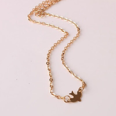 

Metal peace dove bird clavicle chainc