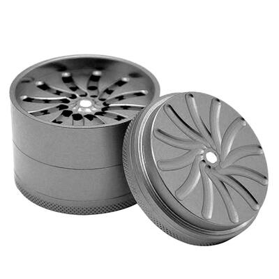 

4 Layers Rotary Blade Smoking Weed Tobacco Smoking Pipes Detector Cutter
