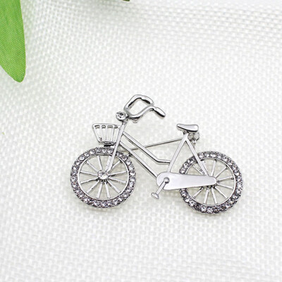 

Small Bicycle Model Brooch Pins Cool Bike Brooches For Women Girls Dual - Use Scarf Buckle Suit Garment Accessory