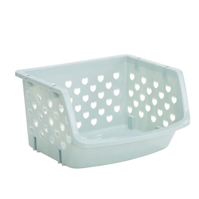 

Stackable Single-deck Fruit Vegetable Storage Box Kitchen Organizer Basket Shelf