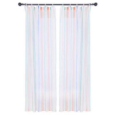 

Vertical Bar Digital Print Polyester Window Blinds Drapes Blackout Curtain
