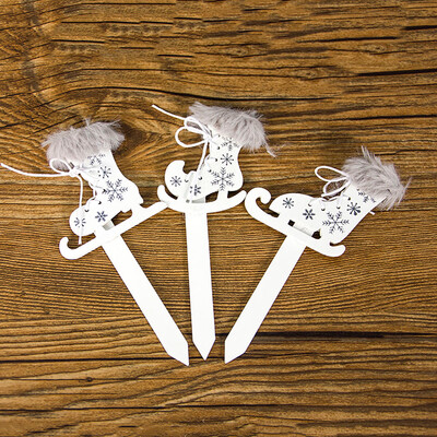 

〖Follure〗Cake Topper Christmas Decoration Wooden Christmas Card Cake Party Decorating