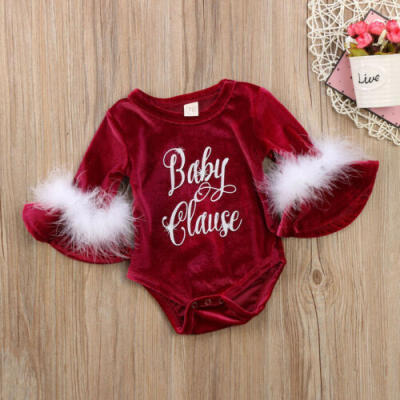 

Newborn Baby Girls Long Sleeve Romper Ruffle Jumpsuit Bodysuit Outfits Clothes