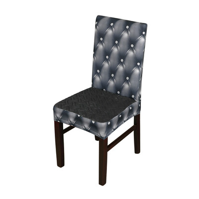 

3D Printing Spandex Stretchable Dining Chair Seat Covers Dustproof Ceremony Chair Slipcovers Protectors Wedding Events Decoration-