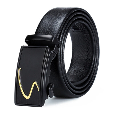 

Double edging mens casual belt scratch-resistant lychee casual mens belt cross-border sizzling explosion