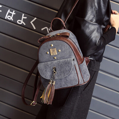 

Ins super fire retro backpack female 2019 new bag female Korean version of Harajuku ulzzang high school student backpack