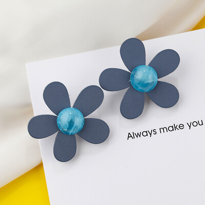 

Flashbuy Wooden Flower Statement Earrings for Women Beads Earrings Modern Beach Summer Pendientes Girls Jewelry Party Accessory
