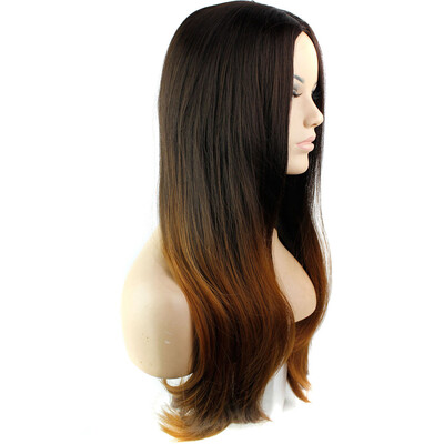 

〖Follure〗Ms Wave Gradient Color Wig High Temperature Silk Fiber Hair Sets Gold