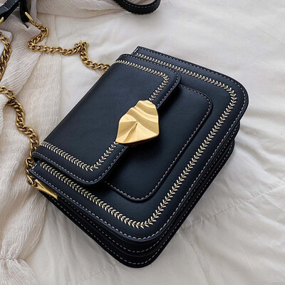 

Small bag girl 2019 summer new foreign gas Korean version hit color chain single shoulder bag popular oblique shoulder bag tide